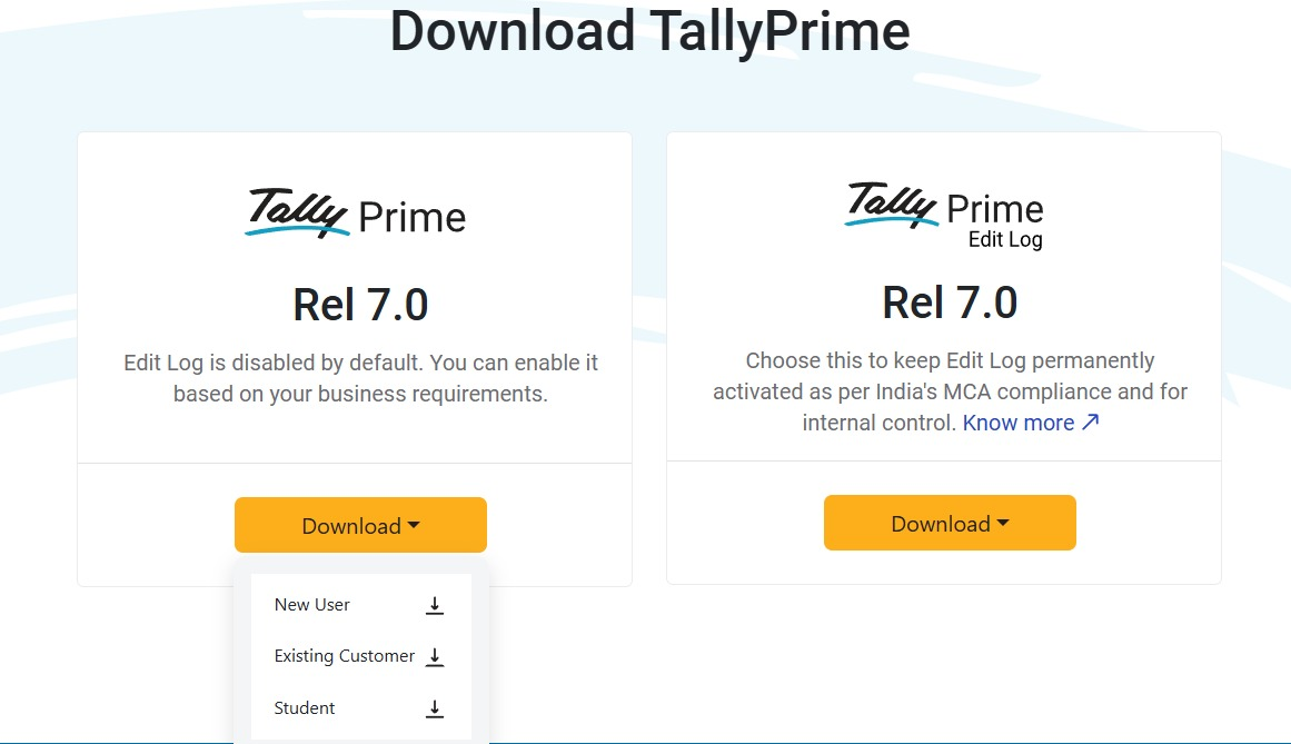 tally download step 3